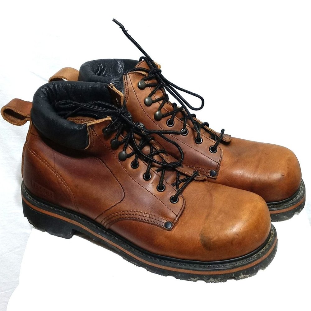 LEHIGH Made in USA Steel Toe Men's Boots size 10.5